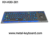 Изрезанная освещенная контржурным светом клавиатура металла с дизайном эргономики Тракбал, интерфейсом УСБ