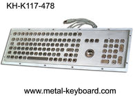 Клавиатура компьютера с Trackball, клавиатура нержавеющей стали промышленная доказательства пыли