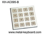Кнопочная панель контроля допуска IP 65 клавиатуры нержавеющей стали доказательства пыли с 16 ключами
