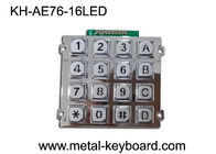 16 освещенная контржурным светом ключами кнопочная панель доступа доказательства вандала, числовая клавиатура металла