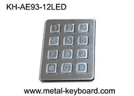 Доказательство 12 вандала кнопочной панели металла цифров киоска самообслуживания пользуется ключом 3x4