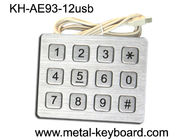 Ruggedized нержавеющая сталь кнопочной панели металла киоска численные 4 x 3 с 12 ключами