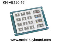 Числовая клавиатура металла нержавеющей стали 16 ключей в 4кс4 матрице, доказательство вандала