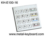 Промышленные изрезанные кнопочные панели номера входа металла матрица 4 x 4 для киоска доступа