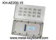 Клавиатура металла киоска доказательства вандала промышленная, кнопочная панель панели нержавеющей стали 15 ключей промышленная