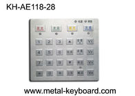 Запылитесь клавиатура контроля допуска металла Pounting панели доказательства с 28 ключами