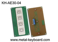 4 ключа Метал клавиатура киоска, кнопочная панель нержавеющей стали для прибора оценки обслуживания