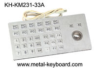 Клавиатура киоска самообслуживания Маунта панели металла с изрезанный Trackball