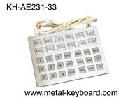 Изготовленная на заказ промышленная клавиатура нержавеющей стали киоска с 33 ключами
