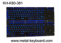 Illuminant водоустойчивая клавиатура металла SS промышленная с указывающим устройством трекбола