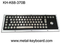 Гальванизировать черная промышленная клавиатура 30mA с трекболом 25mm