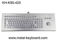 Клавиатура изрезанного настольного металла промышленная с трекболом