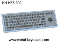 Metal изрезанная промышленная клавиатура с Trackball, доказательством вандала 65 ключей