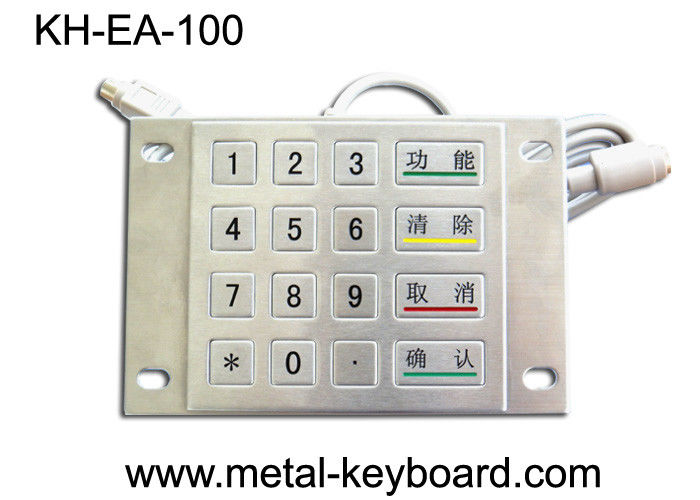Кнопочная панель киоска нержавеющей стали доказательства вандала численная для ПК с 16 ключами