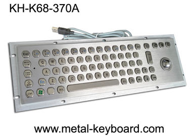Водоустойчивая изрезанная промышленная клавиатура с ключами трекбола 70 для киоска интернета