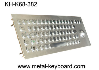 Клавиатура ПК металла Маунта панели промышленная с водоустойчивым Trackball