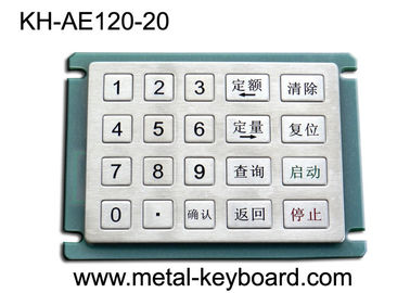 Изрезанная кнопочная панель бензоколонки клавиатуры нержавеющей стали с 20 матрицей ключей 5x4