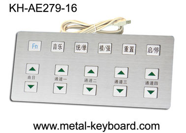 Анти- - въедливая клавиатура киоска металла промышленная с материалом нержавеющей стали