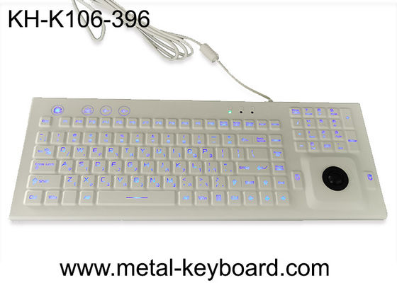 Клавиатура держателя панели трекбола смолы клавиатуры силиконовой резины 104 ключей FN численная