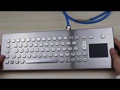 Металлическая клавиатура для ПК с USB-интерфейсом, 70 клавиш, вандалозащищенная