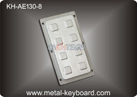 Кнопочная панель номера клавиатуры нержавеющей стали 8 ключей функциональная для промышленной платформы контроля