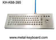 Водоустойчивая настольная клавиатура компьютера с трекболом лазера, изрезанная клавиатура металла