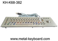 Клавиатура с трекболом, изрезанная клавиатура 70 ключей промышленная держателя панели