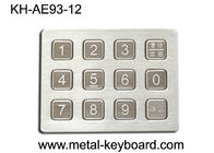 Кнопочная панель изрезанной нержавеющей стали численная промышленная в 3 x 4 ключах матрицы 12