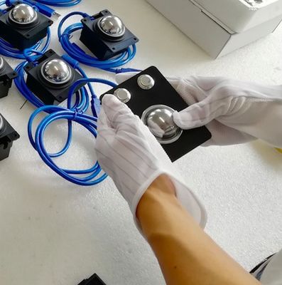 Водоустойчивой промышленной нержавеющая сталь трекбола гальванизировать мышью черная