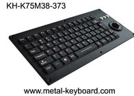 Силикон клавиатуры силикона ключей металла 75 USB PS2 промышленный с трекболом
